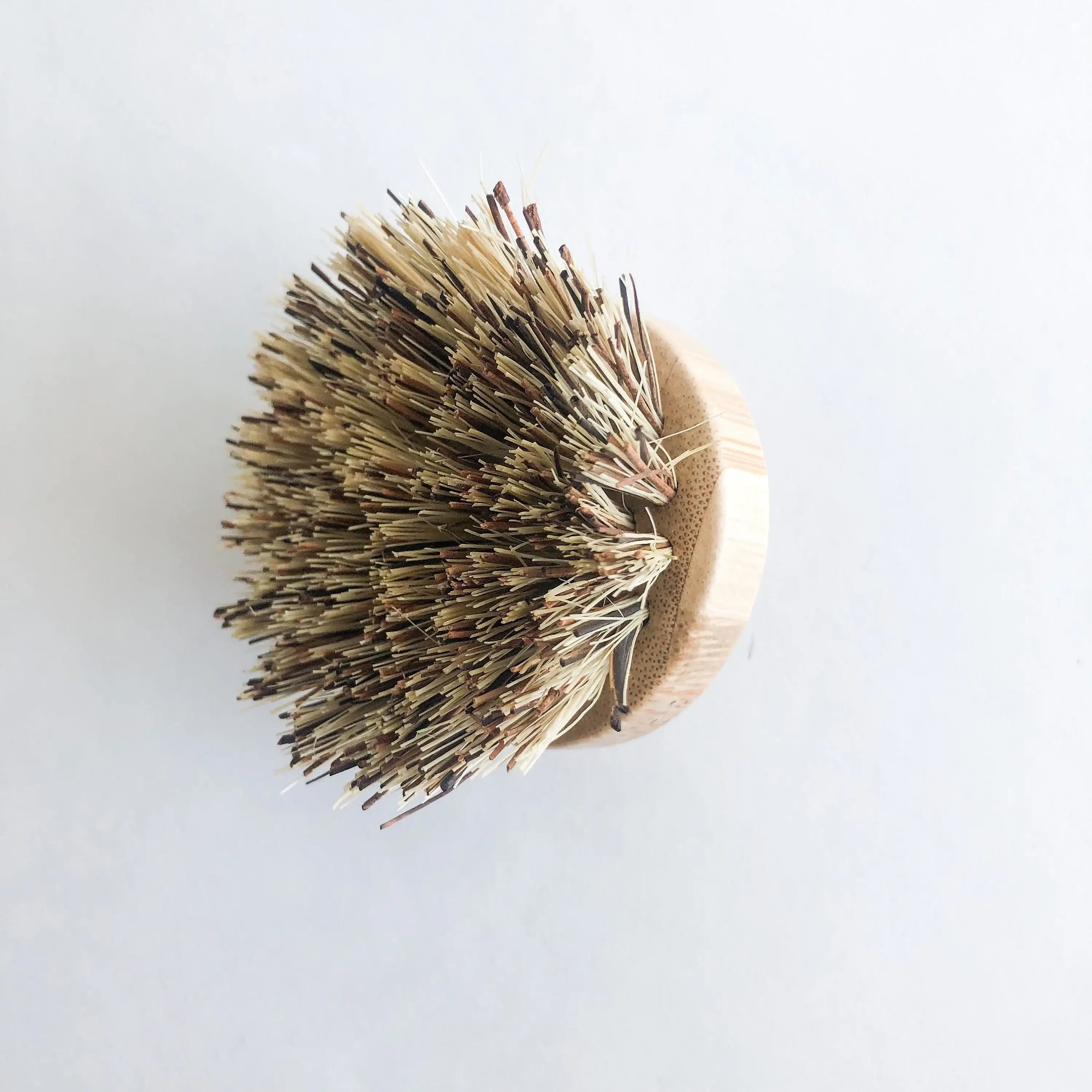 Natural Bamboo Pot & Dish Brush With Replaceable Head