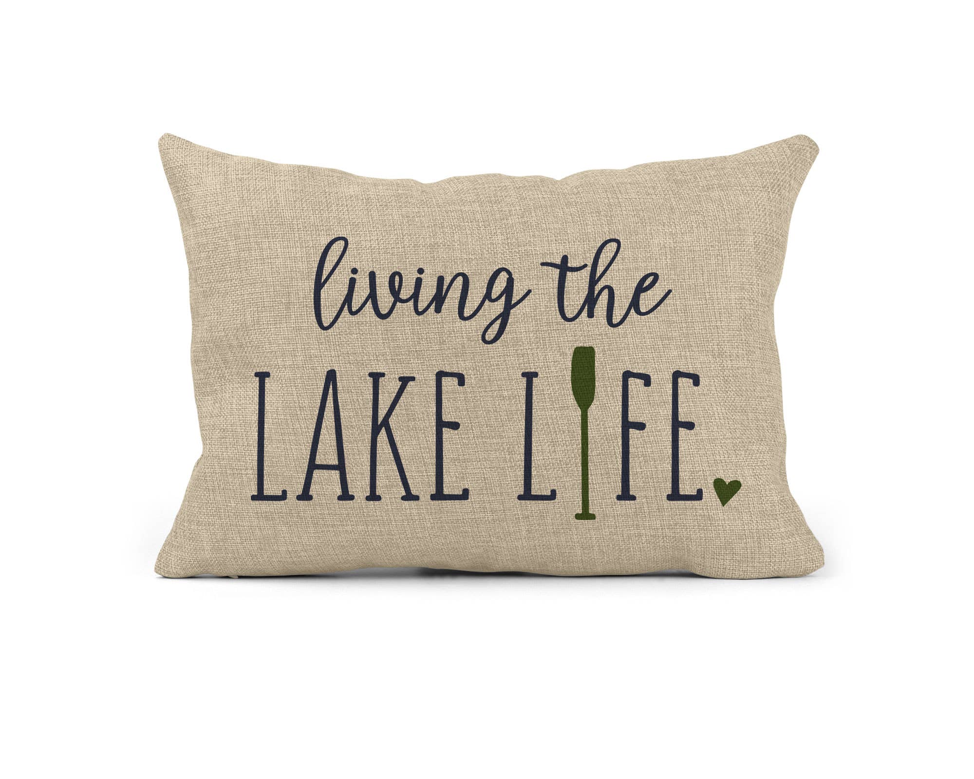Living the Lake Life Pillow, Rectangle Half Pillow