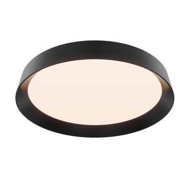 Aurora 12in Dual - Light Dimmable LED Flush Mount, 5CCT - Black