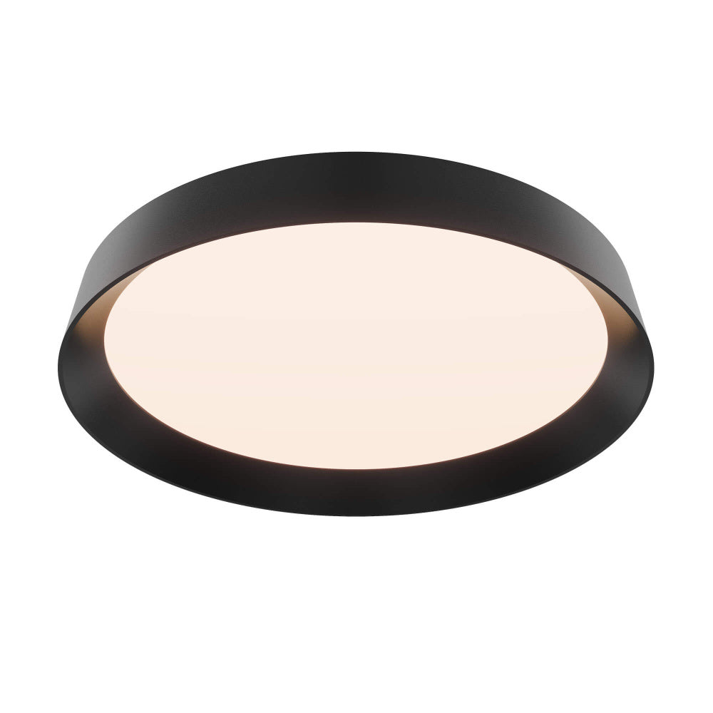 Aurora 12in Dual - Light Dimmable LED Flush Mount, 5CCT - Black