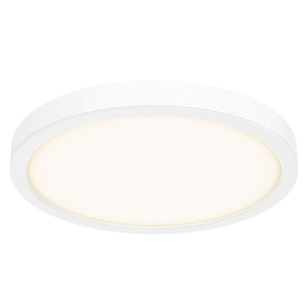 Round Flush Mount, Universal 120v - 347v, 0 - 10v Dimming
