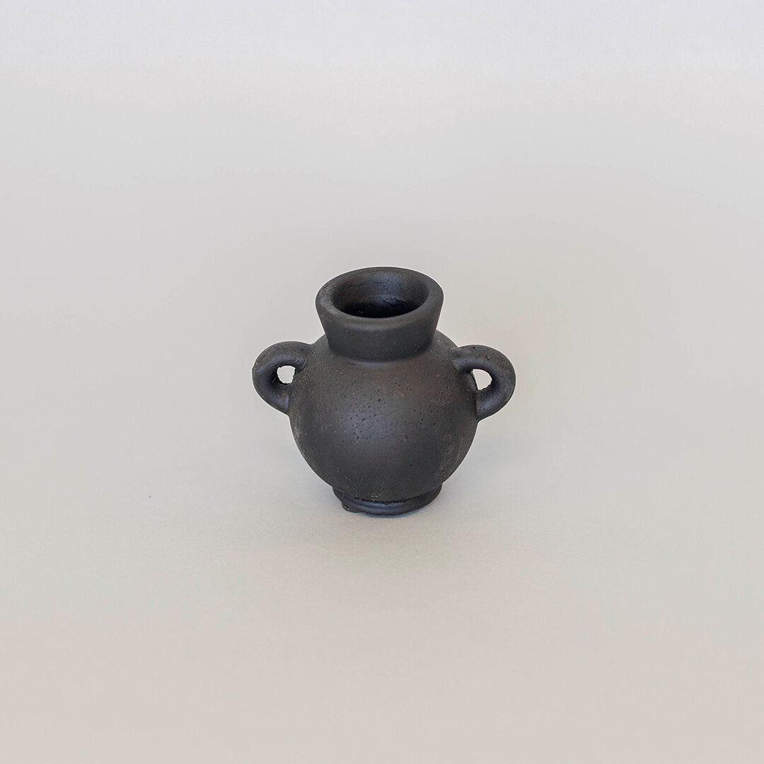 Cement Vase with Handles