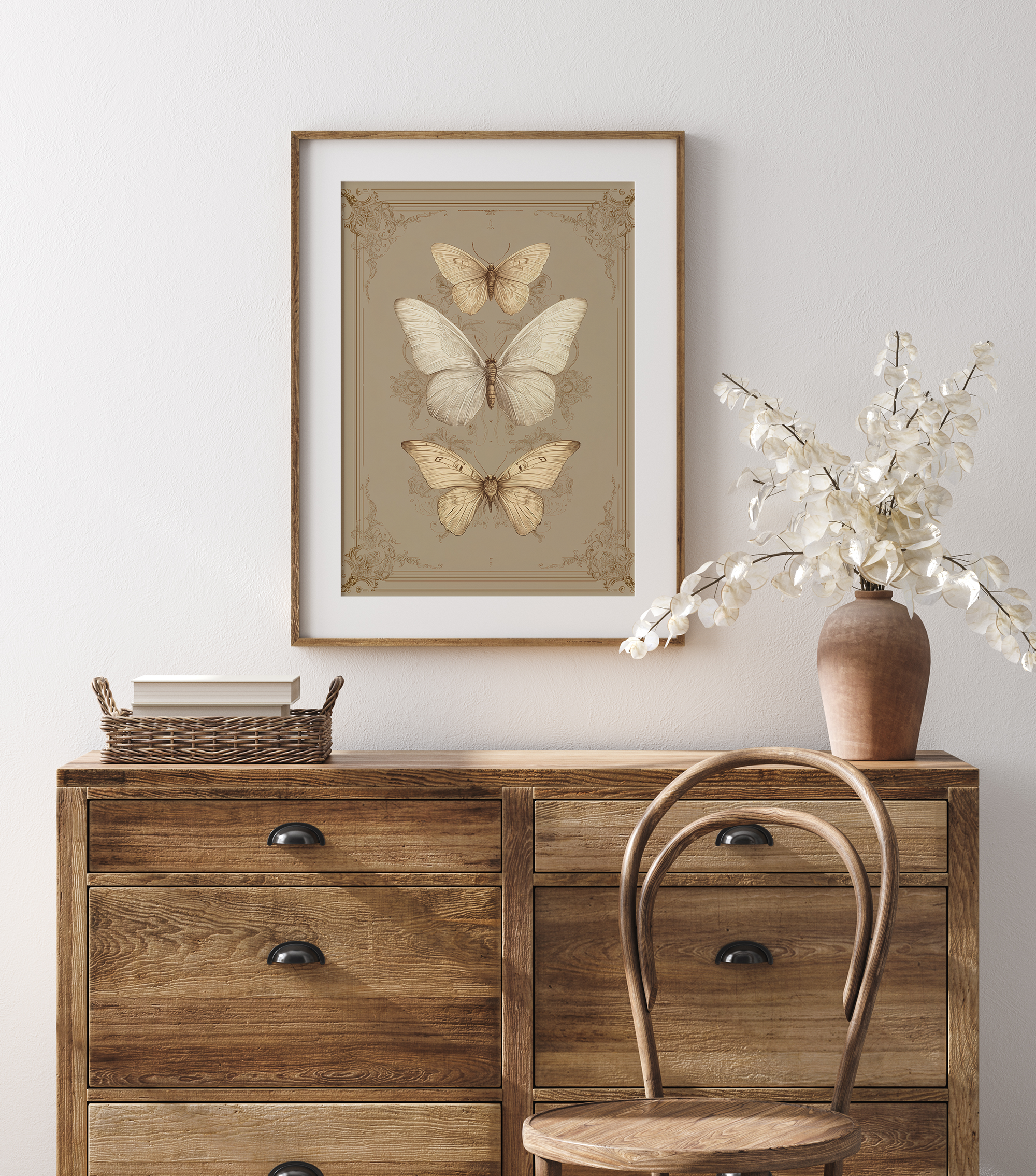 Vintage Butterflies Art Print
