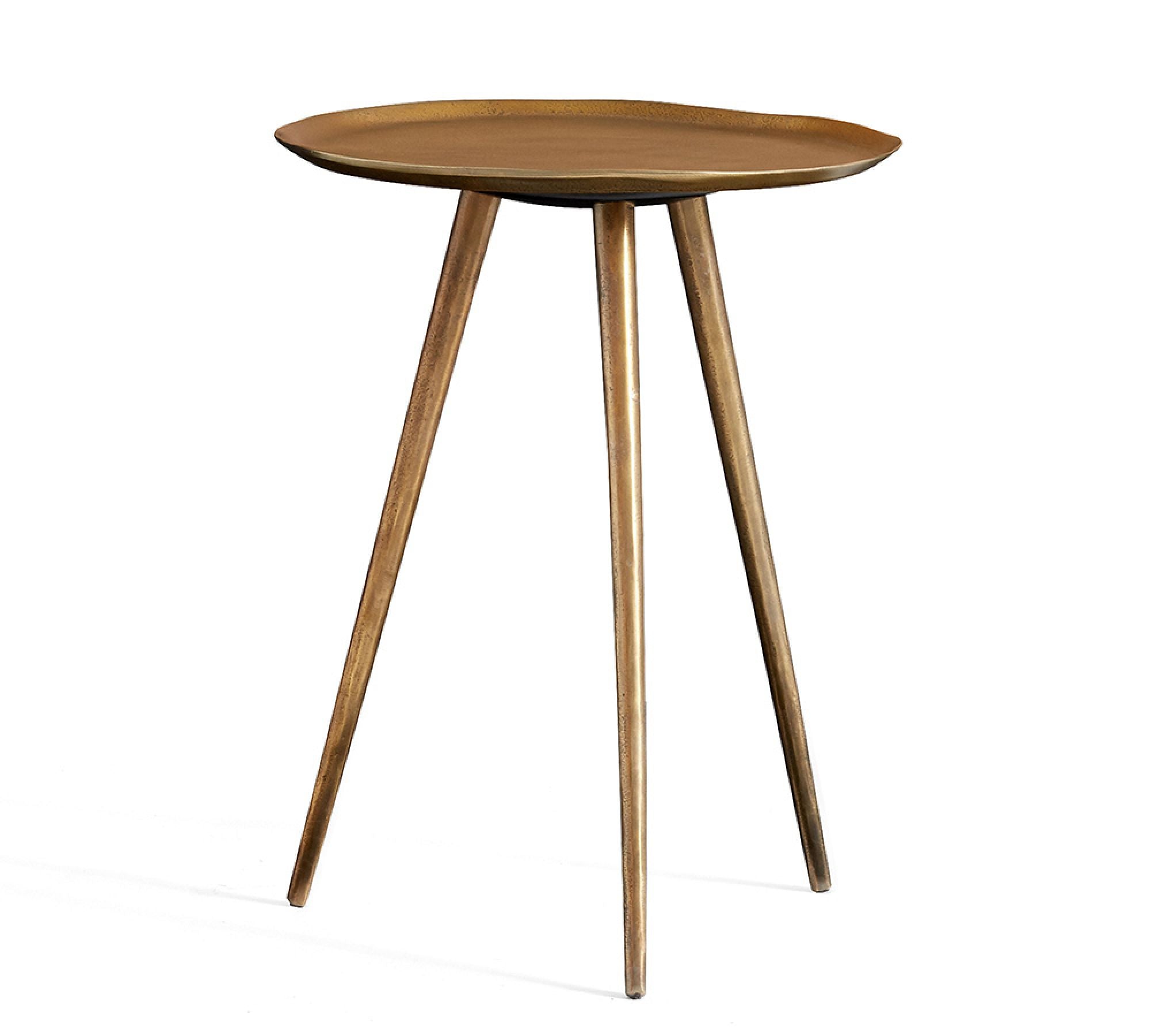 Euclid Round Metal End Table (25") - by Pottery Barn
