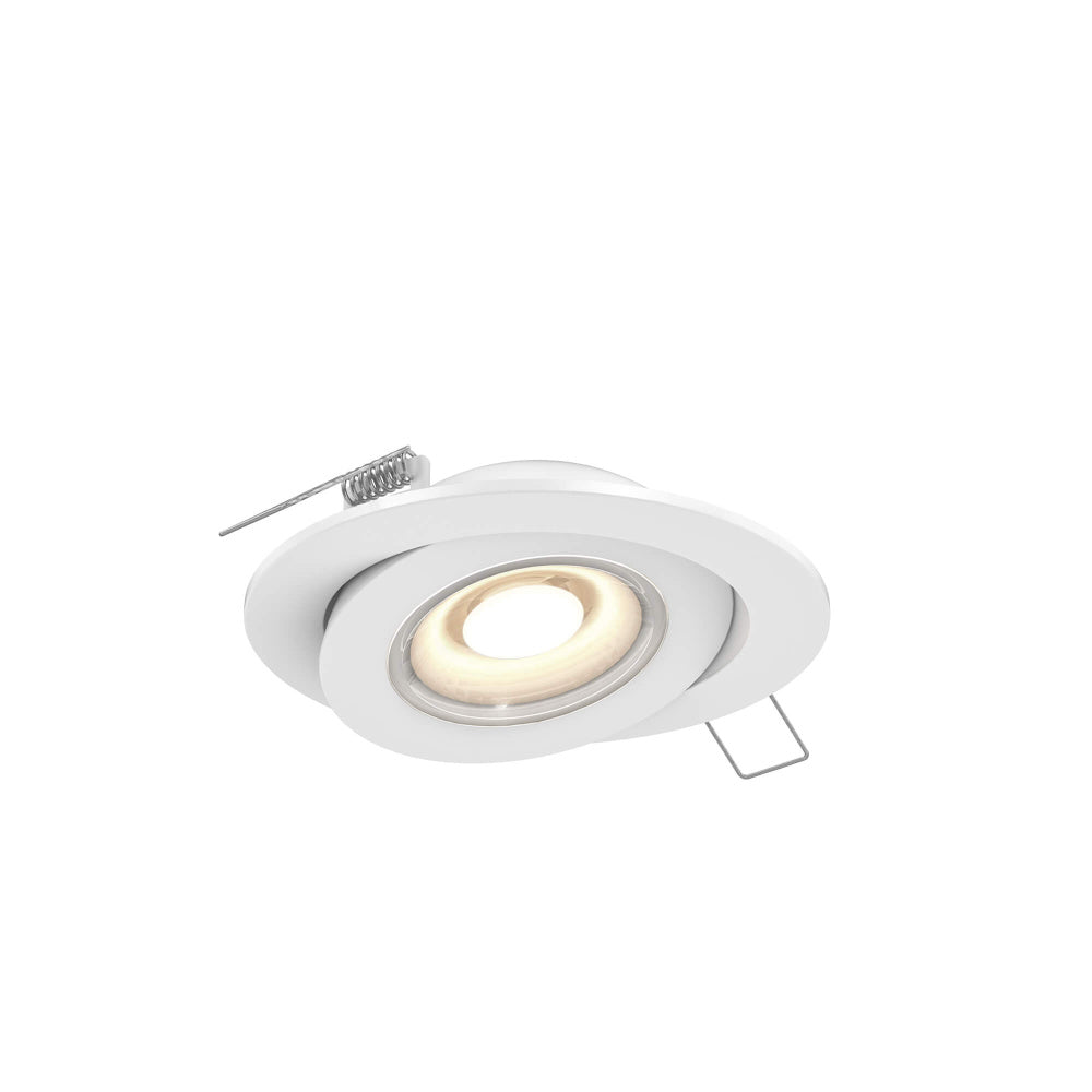 Multi CCT Flat LED Recessed Gimbal - universal 120V-347V, 0-10V dimming