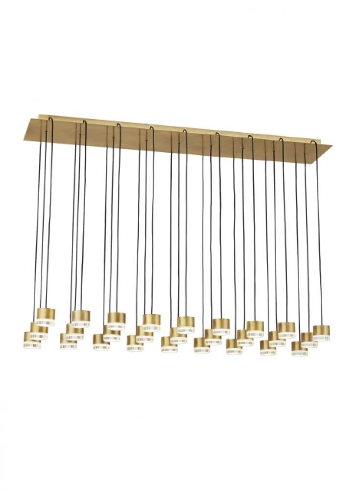 Chandeliers-Visual Comfort & Co. Modern Collection-700TRSPGBL27