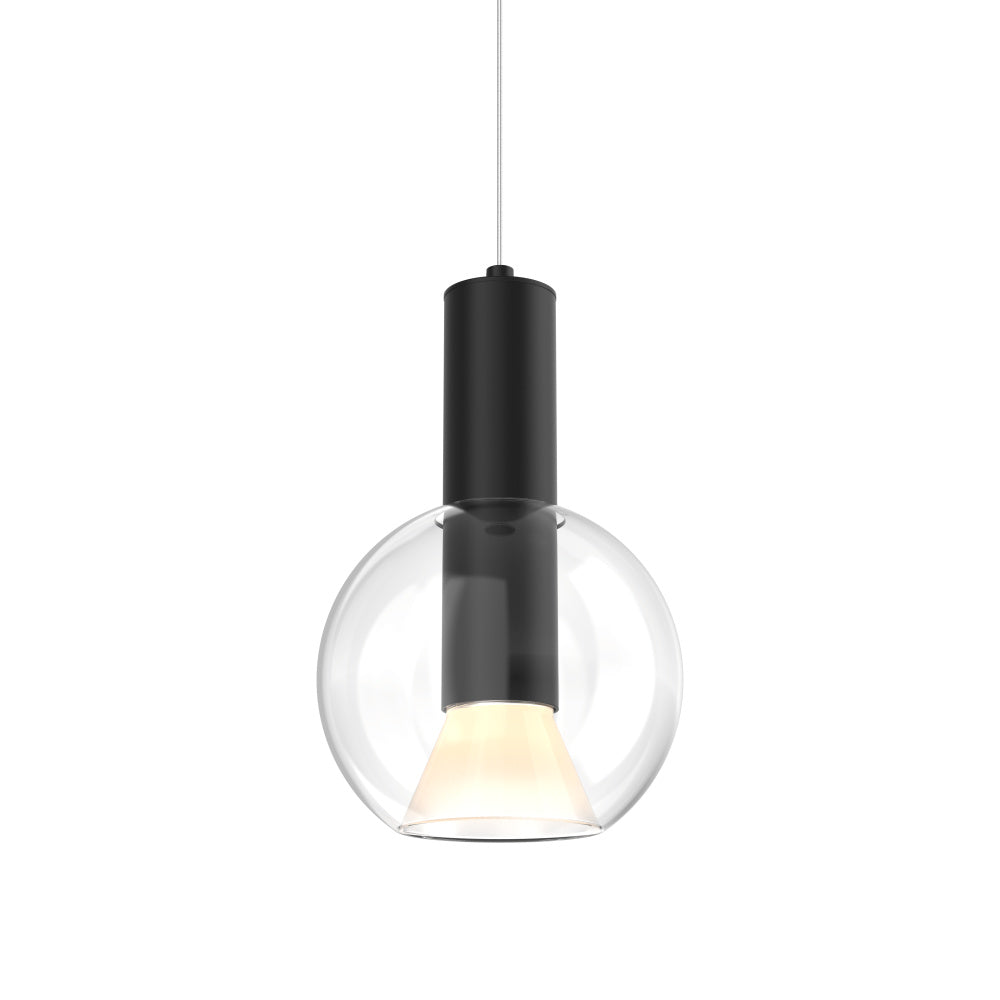 9in Blown Glass Pendant, Zero Gravity Canopy, 5CCT