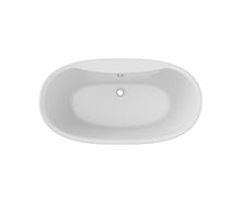 Load image into Gallery viewer, Delsia 6032 AcrylX Freestanding Center Drain Bathtub in White (4 Finishes)
