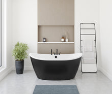Load image into Gallery viewer, Delsia 6032 AcrylX Freestanding Center Drain Bathtub in White (4 Finishes)
