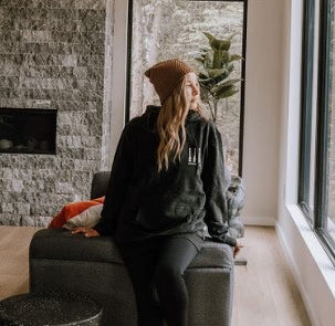Unisex Lightweight Hoodie -Mineral Wash