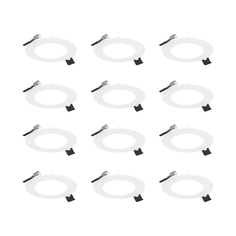Kit Of 12 - 4in Round LED Panel, White