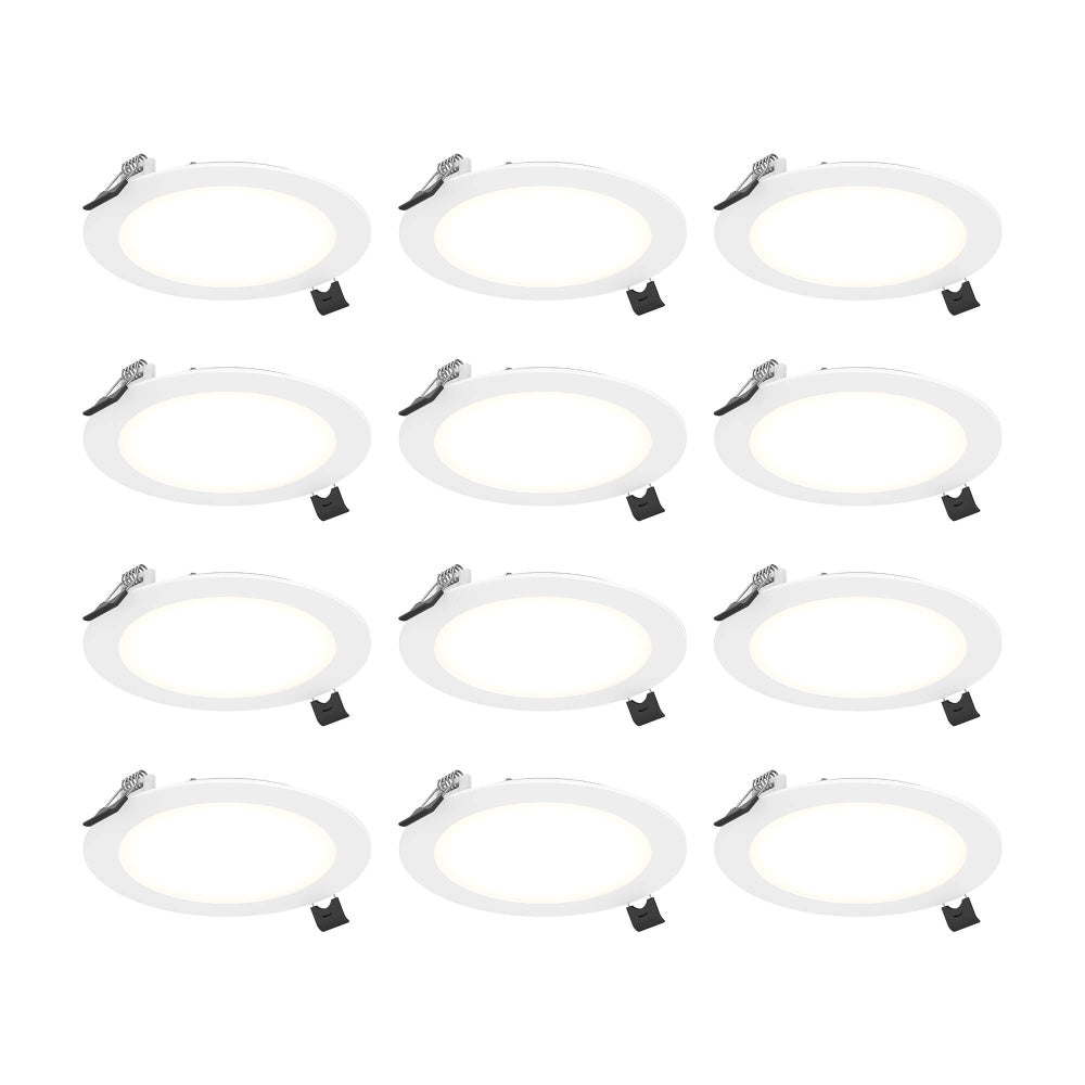 Kit Of 12 - 6in Round LED Panel, White