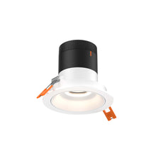 Load image into Gallery viewer, 3in Modular Downlight, 5CCT, 35 Degree Beam Angle, Regressed, White, White Trim
