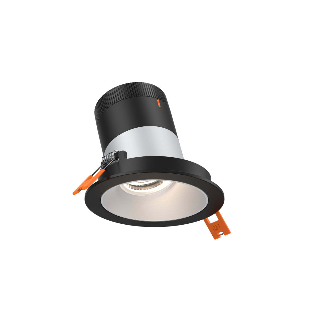 3in Modular Downlight, 5CCT, 35 Degree Beam Angle, Slope Ceiling, Alzak, Black Trim