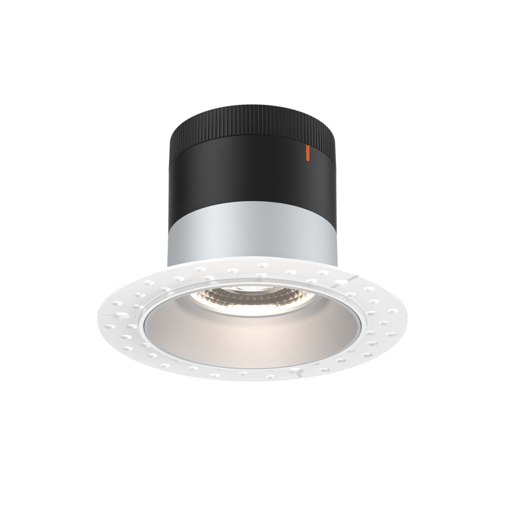 4in Modular Downlight, 5CCT, 20 Degree Beam Angle, Regressed, Alzak, Trimless