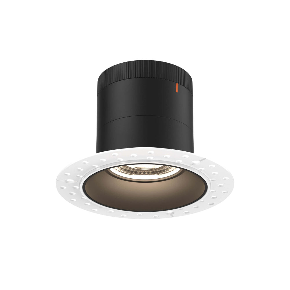4in Modular Downlight, 5CCT, 20 Degree Beam Angle, Regressed, Black, Trimless