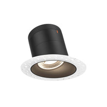Load image into Gallery viewer, 4in Modular Downlight, 5CCT, 20 Degree Beam Angle, Slope Ceiling, Black, Trimless
