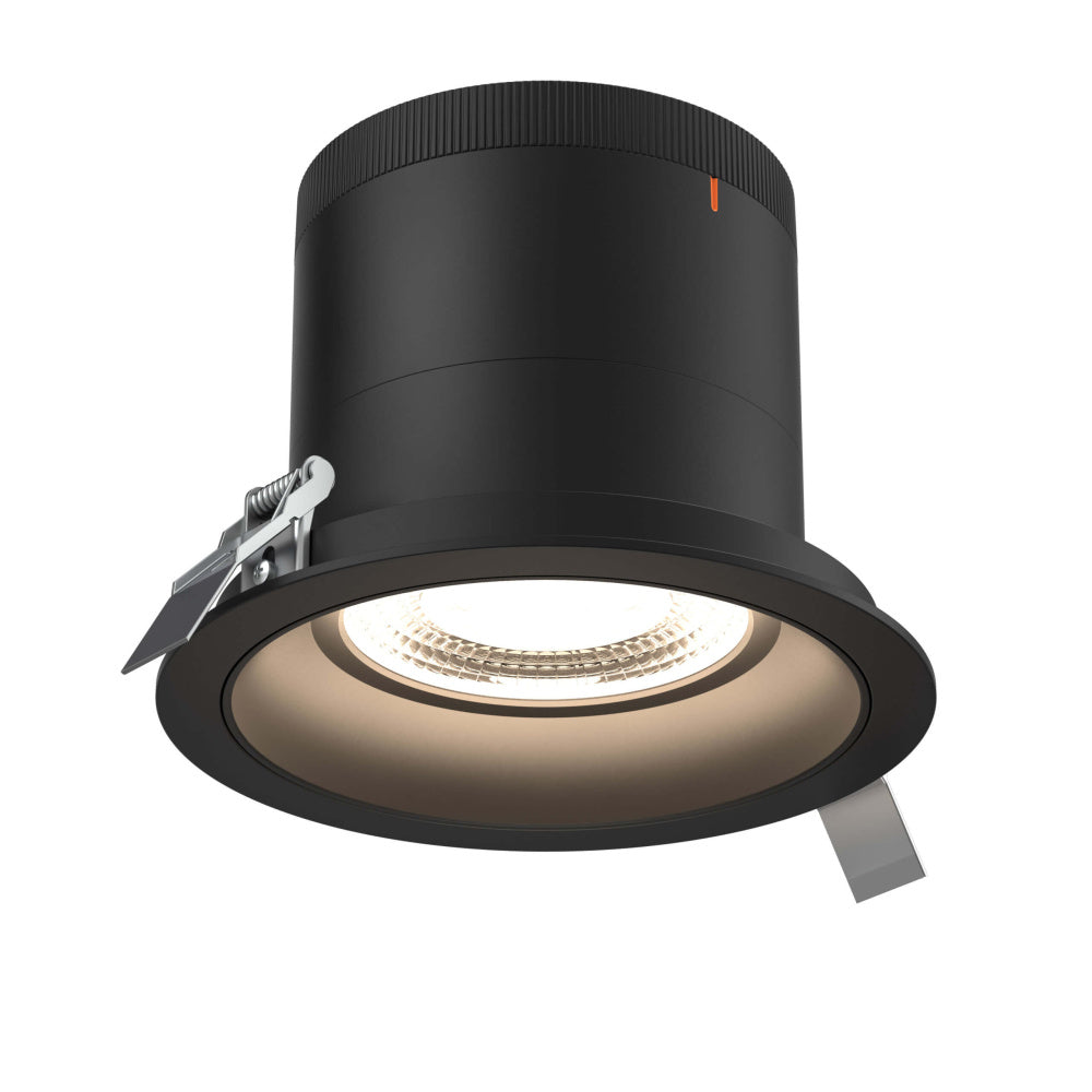 6in Modular Downlight, 5CCT, 20 Degree Beam Angle, Regressed, Black, Black Trim