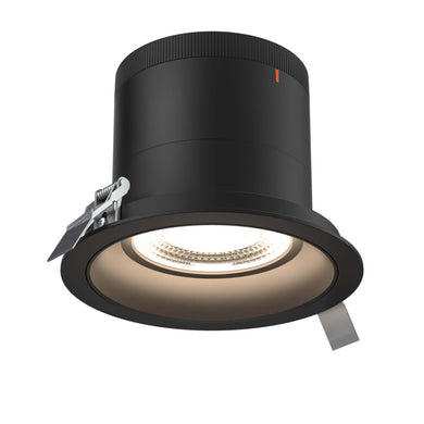 6in Modular Downlight, 5CCT, 35 Degree Beam Angle, Regressed, Black, Black Trim