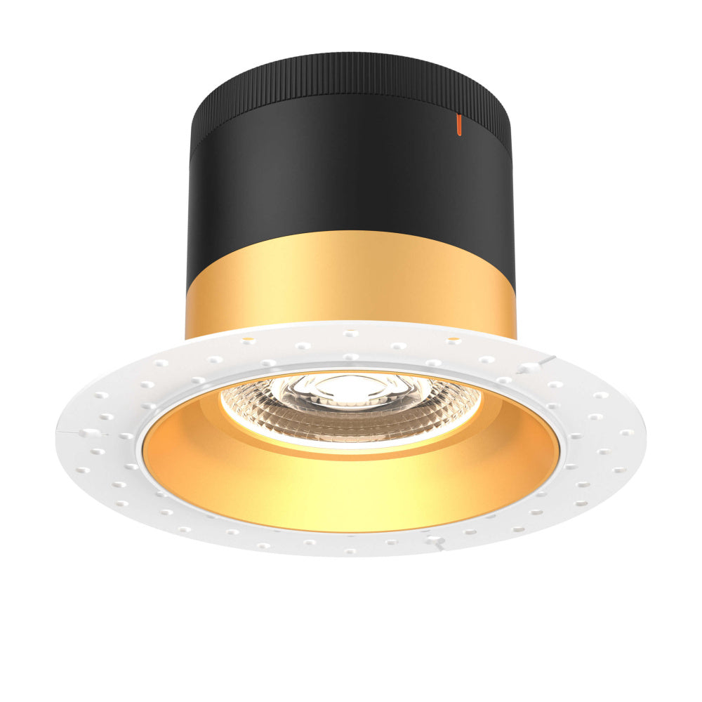 6in Modular Downlight, 5CCT, 20 Degree Beam Angle, Regressed, Gold, Trimless