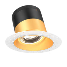 Load image into Gallery viewer, 6in Modular Downlight, 5CCT, 35 Degree Beam Angle, Slope Ceiling, Gold, Trimless
