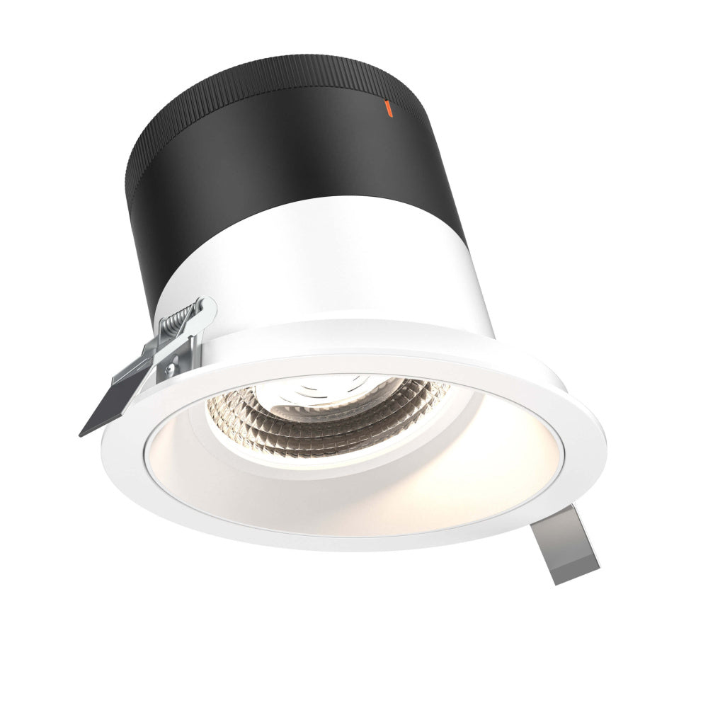 6in Modular Downlight, 5CCT, 60 Degree Beam Angle, Slope Ceiling, White, White Trim