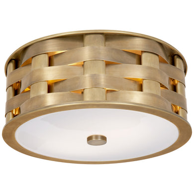 Ella Woven Small Flush Mount
