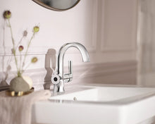 Load image into Gallery viewer, Doux One-Handle High Arc Bathroom Faucet in Chrome
