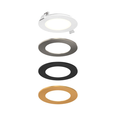 4 Inch Round LED Recessed Panel Light With Multi Trim