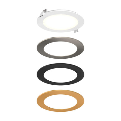 6 Inch Round LED Recessed Panel Light With Multi Trim