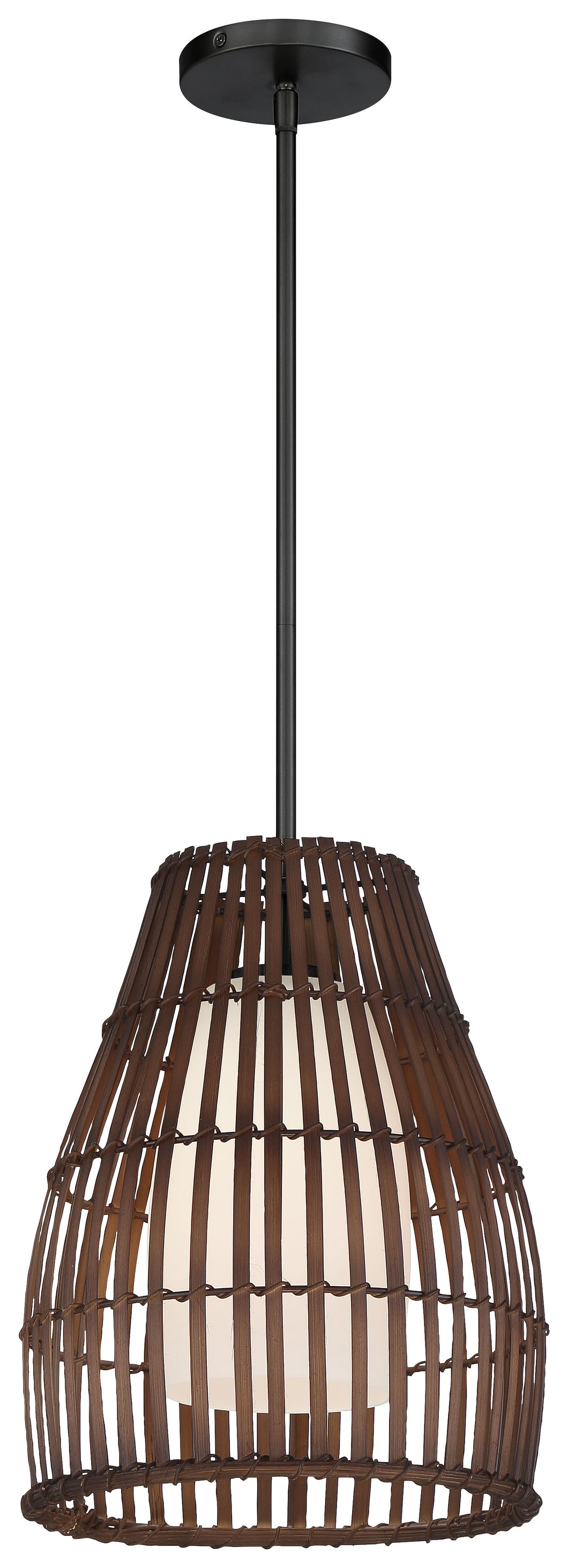 Brentwood Shore Large Pendant in Bamboo Shade