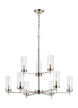 Load image into Gallery viewer, Zire Nine Light Chandelier (5 Finishes)
