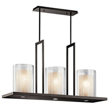 Load image into Gallery viewer, Triad™ 40&quot; 3 Light Linear Chandelier (2 Finishes)
