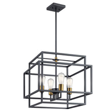 Load image into Gallery viewer, Taubert 4 Light Pendant in Black
