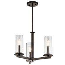Load image into Gallery viewer, Crosby 3 Light Convertible Chandelier (4 Finishes)
