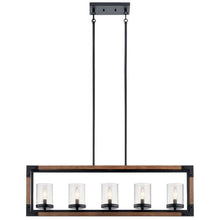 Load image into Gallery viewer, Marimount Linear Chandelier in Auburn Stained
