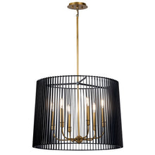 Load image into Gallery viewer, Linara 6 Light Chandelier Black
