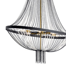 Load image into Gallery viewer, Alexia 39.5&quot; Foyer Chandelier in Textured Black
