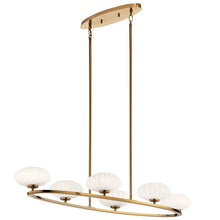 Load image into Gallery viewer, Pim™ 39&quot; 6 Light Oval Chandelier with Satin Etched Cased Opal Glass (2 Finishes)
