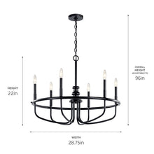 Load image into Gallery viewer, Capitol Hill 6 Light Chandelier (2 Finishes)
