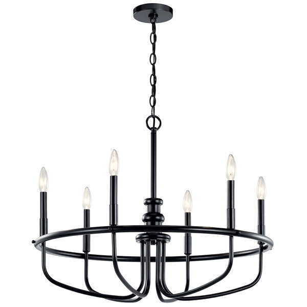 Capitol Hill 6 Light Chandelier (2 Finishes)