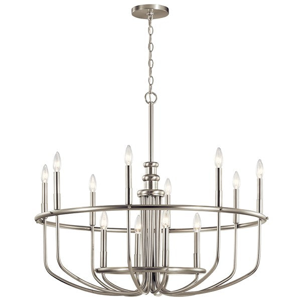 Capitol Hill 12 Light Chandelier (2 Finishes)