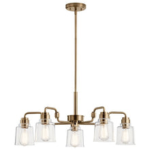 Load image into Gallery viewer, Aivian Chandelier in Weathered Brass
