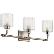 Load image into Gallery viewer, Harvan Vanity Light with Clear Ribbed Glass (2 Finishes)
