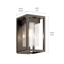 Load image into Gallery viewer, Mercer 12&quot; Exterior Wall Sconce (2 Finishes)
