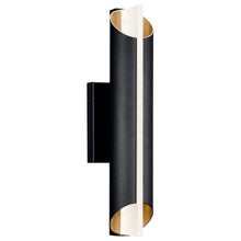 Load image into Gallery viewer, Astalis LED Wall Sconce in Textured Black  (3 Sizes)
