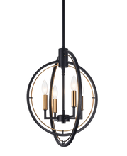 Load image into Gallery viewer, Odyssey 4 Light Pendant in Black
