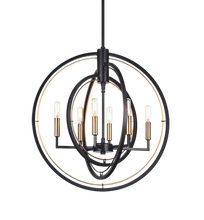 Load image into Gallery viewer, Odyssey 6 Light Chandelier in Black
