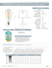 Load image into Gallery viewer, E26/ST25- Clear Oversize &quot;Edison&quot; LED Bulb
