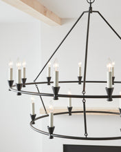 Load image into Gallery viewer, Keystone Large Chandelier (Aged Iron)
